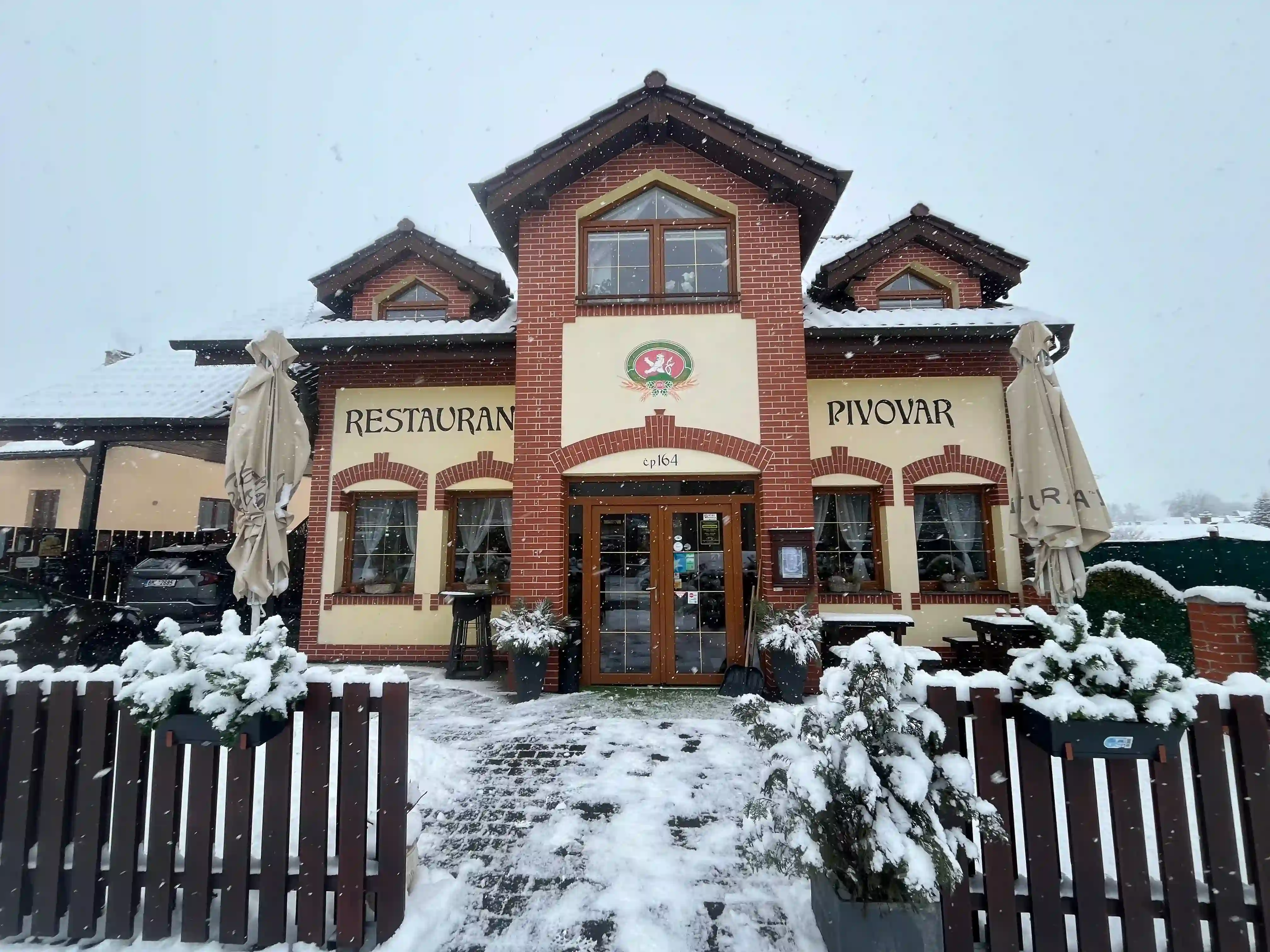Pivovar v zimě